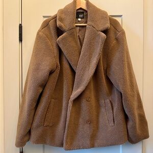 Kut from the Kloth Brown Fleece Jacket